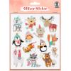 URSUS Glitzer-Sticker Weihnachten 59540008F 75 Sticker