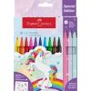 FABER-CASTELL Filzstifte Einhorn 554213 inkl. Sticker 13 Stück