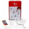 CREATIV COMPANY Bastelset Deko Kugeln 813425 transparent, Set für 6 Stück