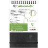 BIELLA Agenda AgeBag undatiert 786191C Task M 125 Blatt sw 12x20cm