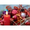 ART BULA Weihnachtskarte 12x17.5cm 12BU3514 Kranz mit Kerze