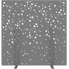 SUONO Trennwand L 180x180x2.4cm 1311.L24.2601 STAND, schwarz
