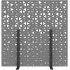 SUONO Trennwand L 180x180x2.4cm 1311.L24.2603 STAND, schwarz