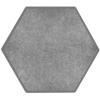 SUONO Wandelement L 60x52x1.2cm 3216.L12.3800 TILES, grau 8 Stk.