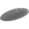 SUONO Deckenelement 240x120x30cm 2141.U12.2600 OVAL, schwarz