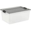 ROTHO Stapelbox Compact 38l 1767708812WS anthrazit/transparent