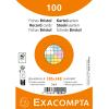 EXACOMPTA Karteikarten kariert A6 10254E farbig assortiert 100 Stück
