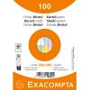EXACOMPTA Karteikarten liniert A6 10854E farbig assortiert 100 Stück