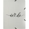 KOLMA Gummibandmappe Wedding A4 11.178.07 opak silber,we do