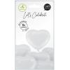 I AM CREATIVE Ballons Herz 27cm 1000-1074 weiss 6 Stück