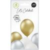 I AM CREATIVE Ballons Metallic Mix 27cm 1000-1058 creme, gold, silber 20 Stück