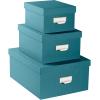 EXACOMPTA Ablagebox Officebyme 79603E blaugrün 3er-Set
