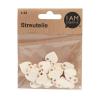 I AM CREATIVE Streuteile Herz 4501.16 weiss 24 Stück