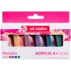 TALENS Acrylfarbe 6x12ml 9021861M Metallic