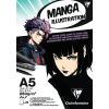 CLAIREFONTAINE Manga Zeichenblock A4 976162C illustriert, 250g 20 Blatt