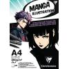 CLAIREFONTAINE Manga Zeichenblock A4 976163C illustriert, 250g 20 Blatt