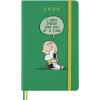 MOLESKINE Agenda Peanuts Large 2026 8056999277154 1T/1S grün HC 13x21cm