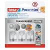 TESA Powerstrips Haken 0.5kg 586200000300 transparent 4 Stück