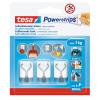 TESA Powerstrips Haken 1kg 576150000300 weiss 4 Stück
