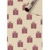 STEWO Geschenkpapier Leano 2528511724 bordeaux 70x200cm