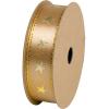 STEWO Geschenkband Satin Spule 2583410750 Stars beige 15mm 15x3m
