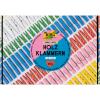 FOLIA Holzklammern basic 500g 22995 Jumbo Pack, 2.5-5 cm