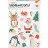 FOLIA Wabenball Sticker Christmas 18404 17 Stück