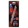 STAEDTLER Bleistift NORIX HB 181SBK2-2 inkl. Spitzer,Radierer 2 Stück