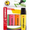 STABILO Textmarker BOSS 2-5mm 70/4-21-1 4-farbig ass.