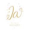 ABC Hochzeitskarte B6 51657 Ja mit Herzen