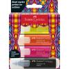 FABER-CASTELL Textmarker TL 46 Glassy 254693 Superfluor 4 Stück