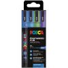 POSCA Marker 0.9-1.3mm PC-3ML 4P SE Cool Sparkling 4 Stück