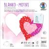 URSUS Blanko Motive 23x33cm 17120007F Herz 20 Blatt