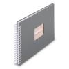 HAMA Spiralalbum Fine Art 28x24cm 9837 steingrau 25 Blatt, weiss