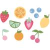 SIZZIX Stanzformen 666966 Fruit Doodles 17 Stück