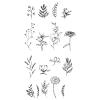 SIZZIX Stempel 666641 Garden Botanicals 17 Stück