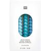 RICO DESIGN Spiralkerzen 10cm 400104 Smokey blau Mix 10 Stück