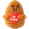 I AM CREATIVE Positive Potato Je t'aime 8cm 1000-1461 braun