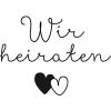 RICO DESIGN Stempel Wir Heiraten 7038.36.48 6x4cm