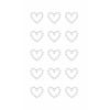 RICO DESIGN Perlensticker Herzen 08792.75.40 weiss, 15 Stück