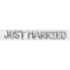 RICO DESIGN Folienballon 36cm, 11 Stück 81000.02.41 Just Married silber