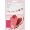 RICO DESIGN Girlande Herzen 3m 99001.78.11 farbig