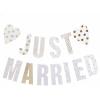 RICO DESIGN Girlande Just Married 3m 99000.64.52 weiss, gold