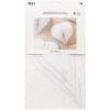 RICO DESIGN Wabenpapier 20-30cm 99001.71.31 Herz, weiss 3 Stück