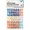 FOLIA Moosgummi Sticker 23778 Glitter Numbers 112 Stück