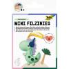 FOLIA Mini Filzinies 52903 Dinosaurier 12-teilig