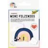 FOLIA Mini Filzinies 52922 Regenbogen 15-teilig
