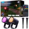 GOVEE Outdoor Spotlights 2 2 Stück H7093311 schwarz, Matter