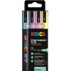 POSCA Marker 0.9-1.3mm PC-3M 4P SET 4 Stück, assortiert