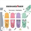 EBERHARD FABER Leuchtstift Mini 2-5mm 551415 Animal 4 Stück